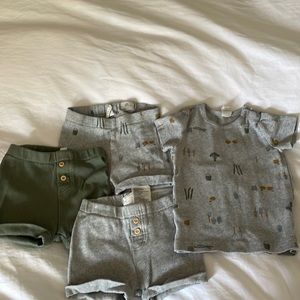 H&M summer bundle with gardening theme size 12-18 months